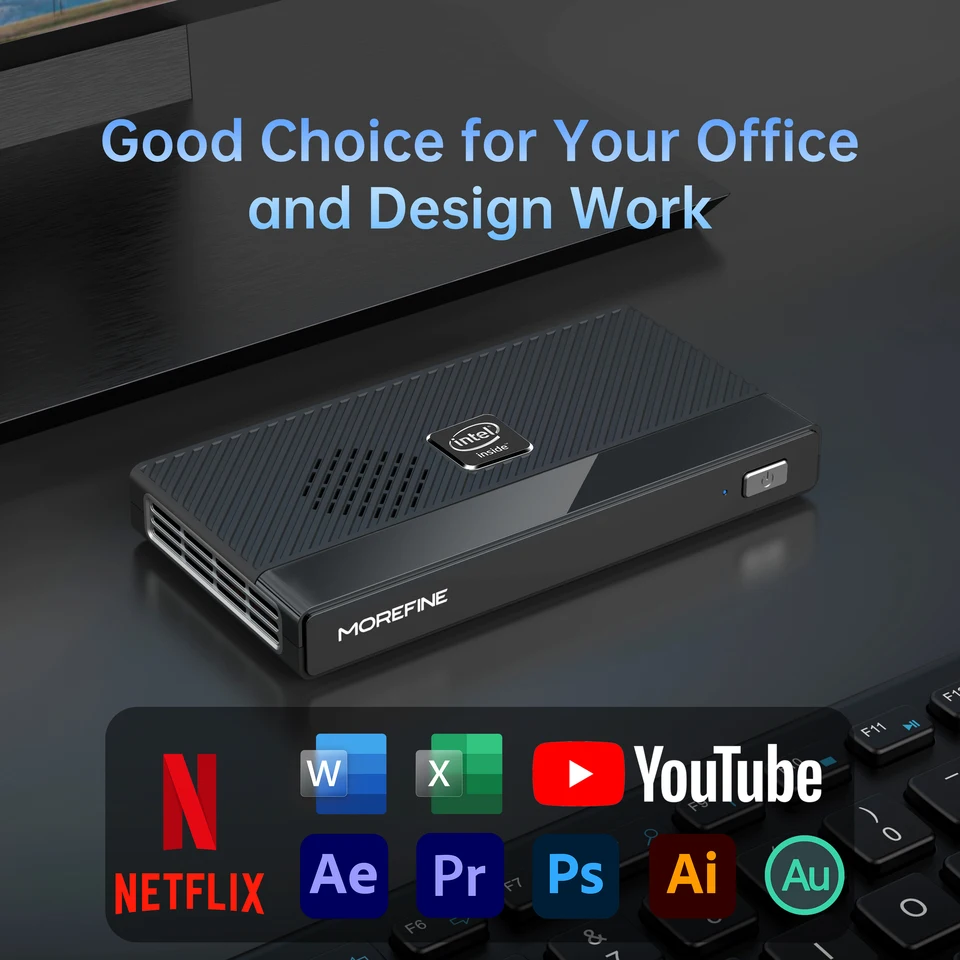 MOREFINE M6 ミニPC 第12世代 Intel N150 Windows 11 LPDDR5 2933MHz