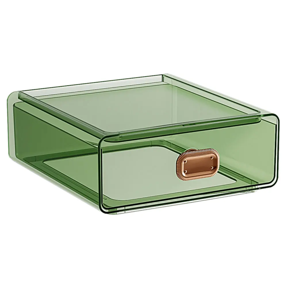 

Transparent Storage Box Large Capacity Plastic Sundries Container Organizer Desktop Drawer Box Multifunctional
