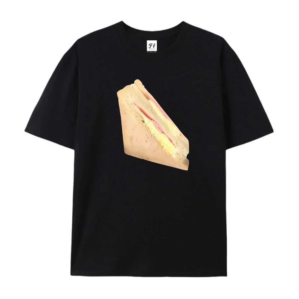 Damskie ubrania Top Overstuffed Sandwich Tee Stacked Deli Ingredients Art New York Bodega Style 100% Premium Cotton Lunch Vibes