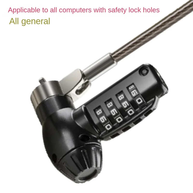 Requintado-bloqueio de computador portátil bloqueio de segurança bloqueio de proteção de senha digital cabo de bloqueio anti roubo para computador portátil