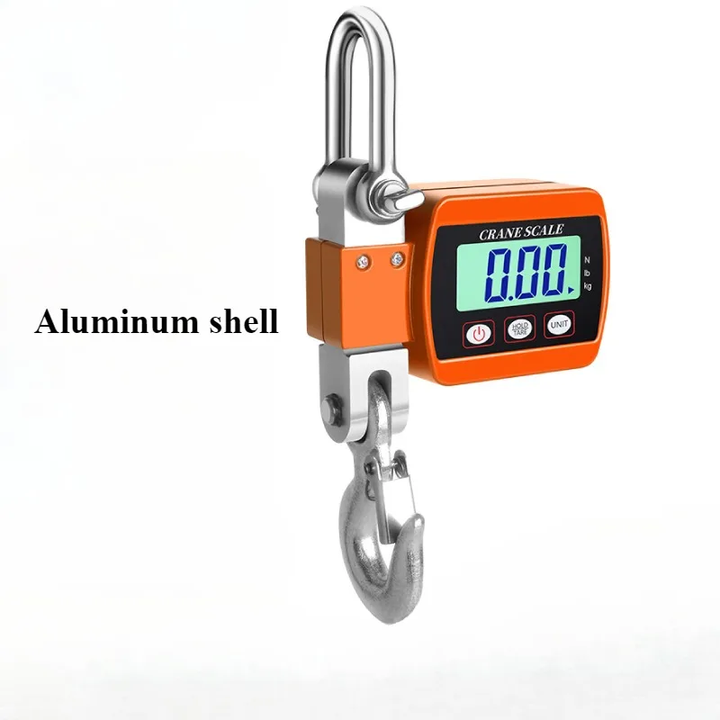 500kg Electronic Handheld Portable Suspension Scale 300kg Aluminum Shell Direct View Hook Scale