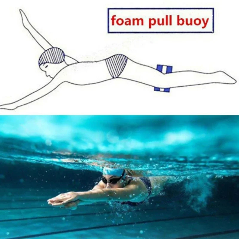 

1pc EVA Swimming Cleat Figure of Eight Rally Buoy Assisted Swimmer Leg Float Freestyle Beginner Swimming Training