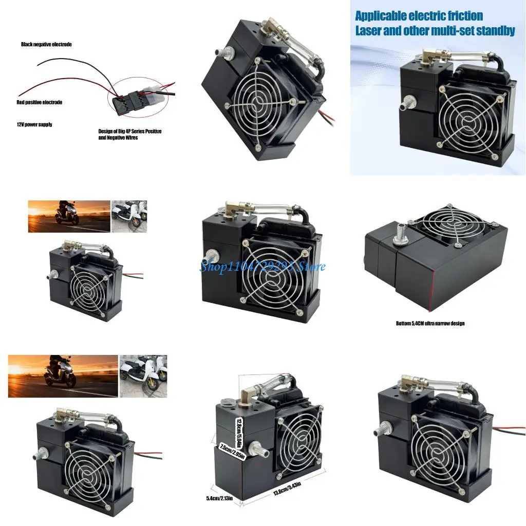 Y2GD Mini Water Cooling System for Laptops Phones PC Efficient Heat Dissipation Universal Compatibility and Quiet