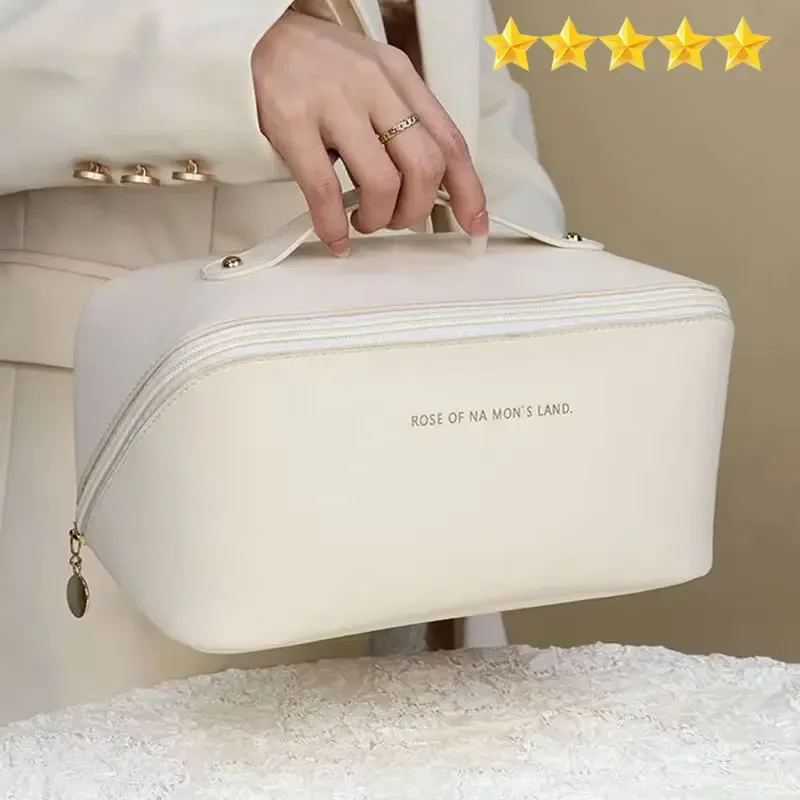 【Hot sales】Makeup Bag Portable Large Capacity Beauty and Skincare Storage Bag High Appearance Level Waterproof Clutch Bag