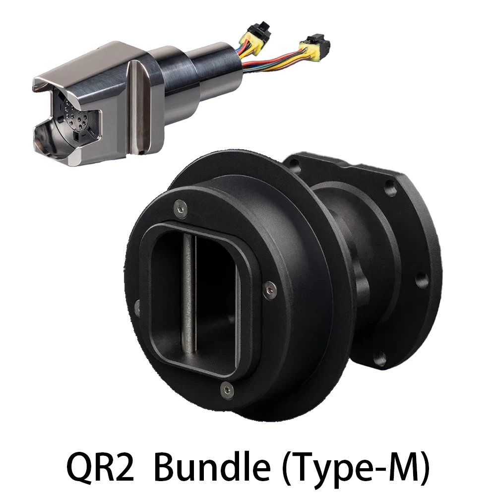 Simube QR2 Bundle (Type-M) Quick Release  for Fanatec QR2 Wheel-Side & QR2 Base-Side (Type M) In Stock