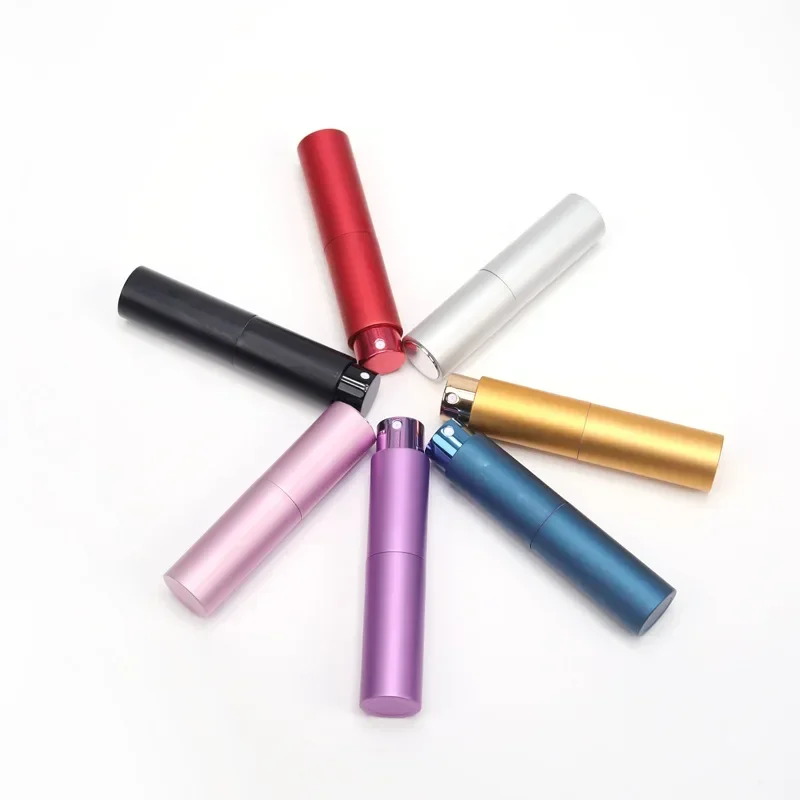 10ml Portable Spray Empty Bottle Perfume Atomizer Portable Liquid Container for Cosmetics Traveling Aluminum Women Alcochol Hot