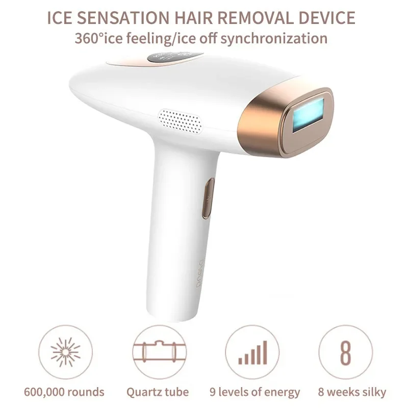 AI17 IPL Epilator Laser wanita, alat penghilang rambut Laser fotoepilator listrik 99W senter untuk wanita