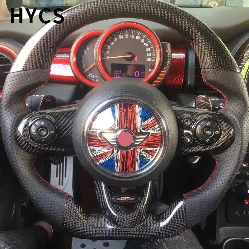 Custom For BMW MINI COOPER carbon fiber steering wheel interior accessories FMINI COOPER F54 F55 F56 F57 F58 R56 R57 R58 R60