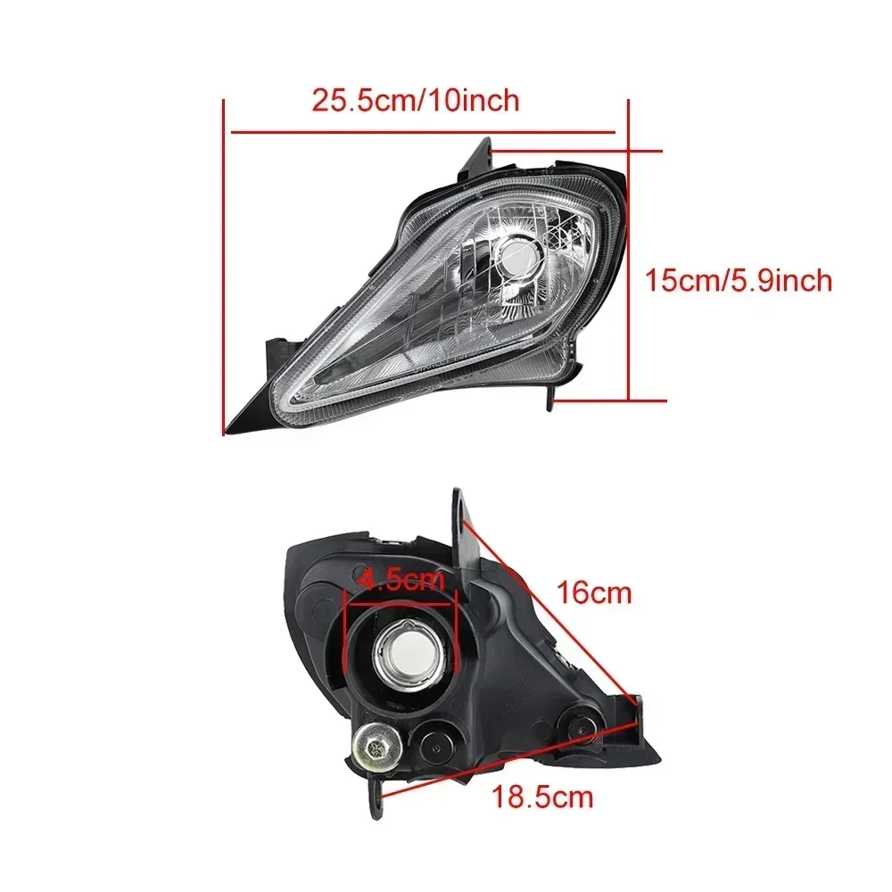 for Yamaha Raptor 700, 350, YFZ 450, YFZ450, Wolverine Right / Left Headlight Housing Lamp Shell