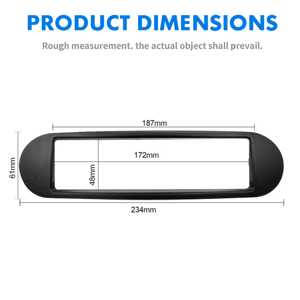 Single Din Facia for Volkswagen VW New Beetle 1998-2010 Radio DVD Stereo CD Panel Dash Kit Trim Fascia Face Plate Frame