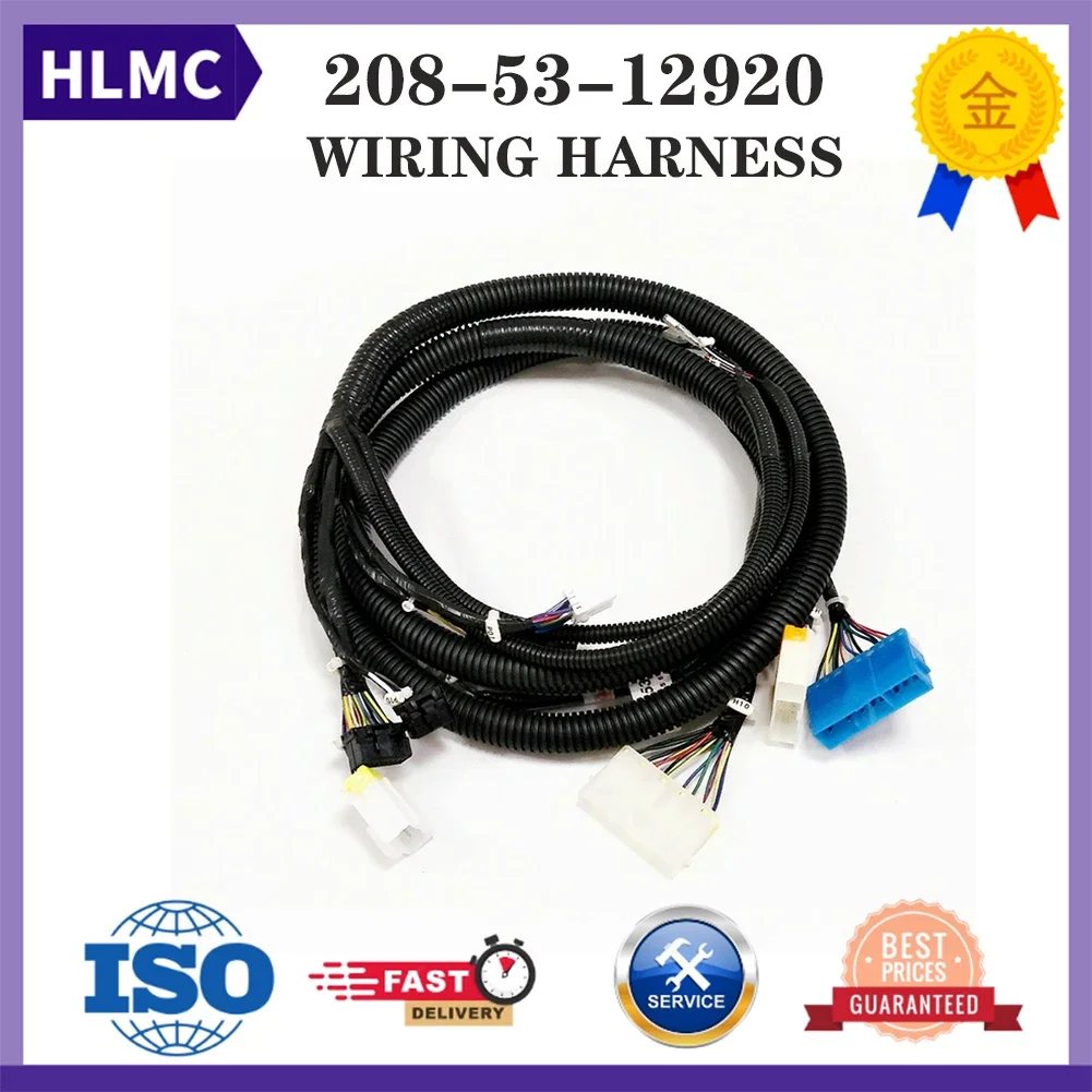 Construction Machinery Parts PC130-7 PC160-7 PC200-7 PC360-7 PC400-7 PC450-7 Excavator Wiring Harness 208-53-12920