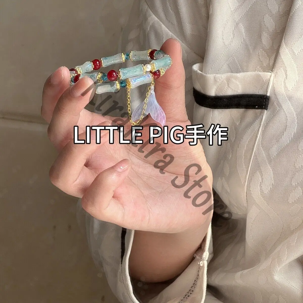 Rafayel กําไลข้อมือคอสเพลย์สร้อยข้อมือ Love และ Deepspace Original Design Impression Fishtail ที่ได้รับอุปกรณ์เสริมอะนิเมะ Hand Chain