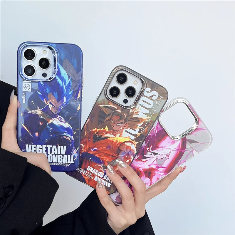 Anime Cool Dragon Ball Goku Vegeta Majin Buu Naruto Case for IPhone 11 12 13 14 15 Pro Max Plus Phone Cover Shell Toy Gift