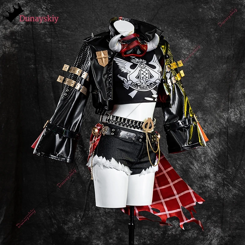 لعبة Zenless منطقة صفر لوسي تأثيري حلي القوطي لوليتا فستان شعر مستعار قناع خوذة موحدة ZZZ لعب الأدوار أنيمي بدلة الحفلات XS-2XL