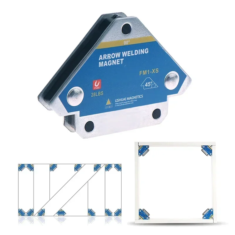 1/2/3Pcs Magnetic Welding Holders 45°Magnet Weld Fixer Angle Solder Arrow Positioner Ferrite Holding Auxiliary Locator Tools