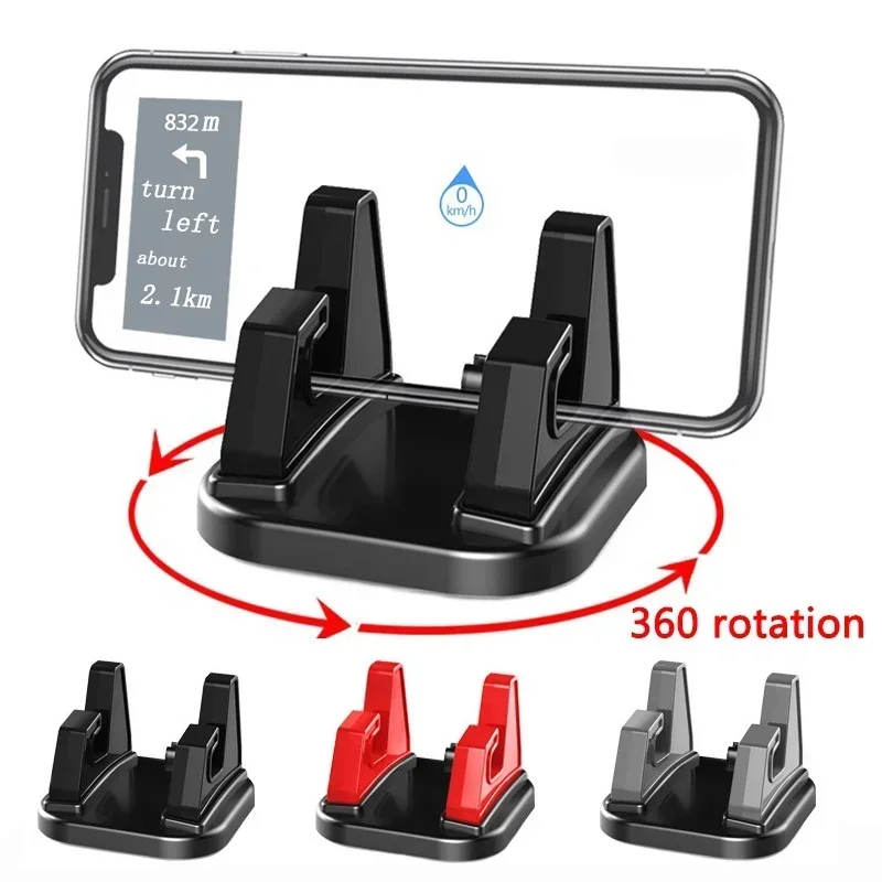 Phone Holder Car 360 Degree Pad Dashboard Anti Slip Stand Cell Phone Support In Car For IPhone 15 14 13 Pro Max Plus