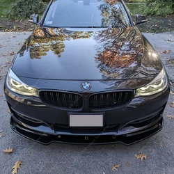 3Pcs Gloss Front Bumper Lip Spoiler Splitter Diffuser For Bmw F34 GT 320i 320d 330i 330d 340i 340d GT 2017-2020 LCi Bodykits