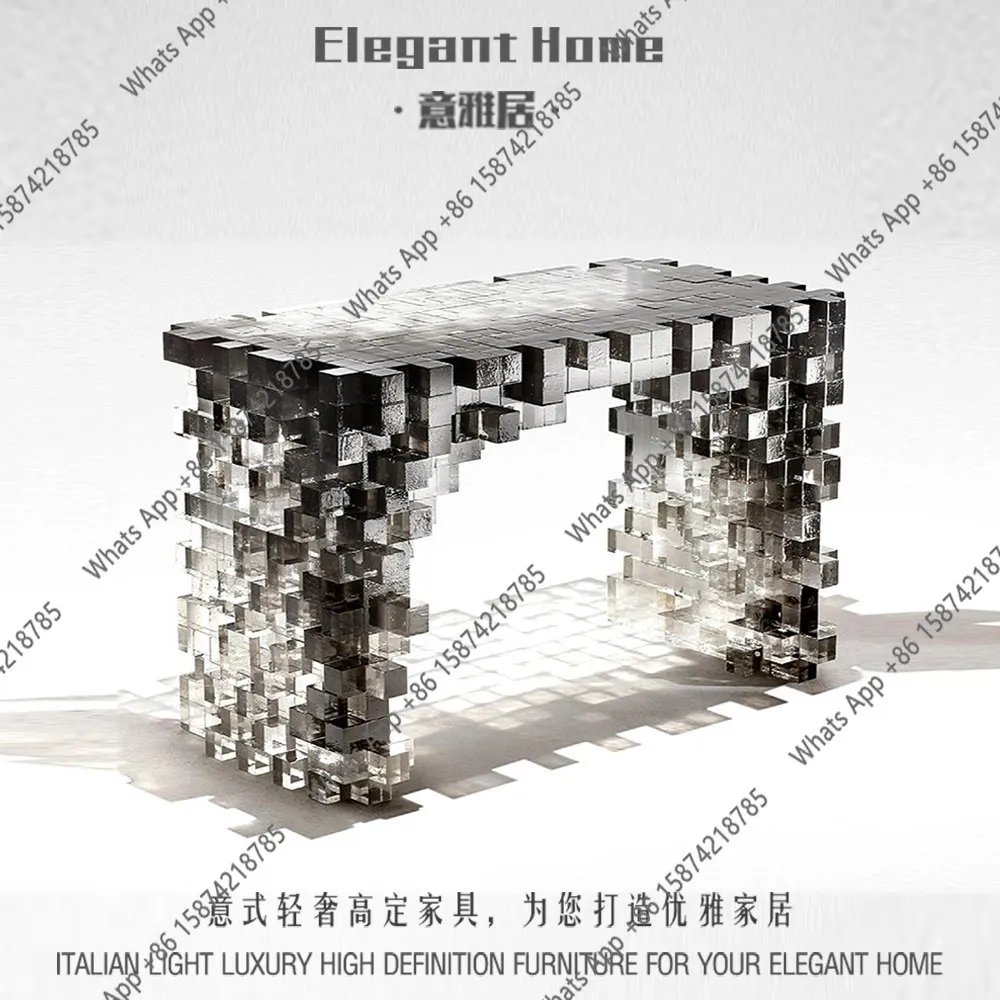 Italian light luxury acrylic Xuanguantai household villa luxury house designer simple artistic sense