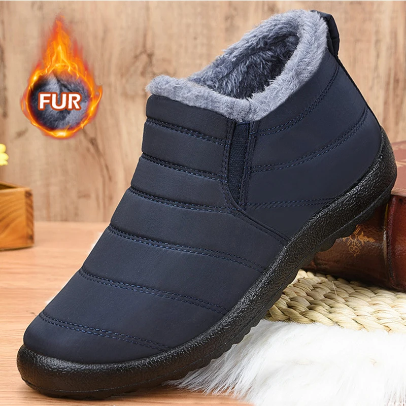Snow Women's Boots 2025 Trend Shoes Women Slip On Woman Shoes Casual Unisex Ankle Boots Waterproof Solid Women Boots Botas Mujer