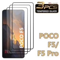 3PCS Tempered Glass For Xiaomi Poco F5 Pro Screen Protector Film Poco F5 Glass