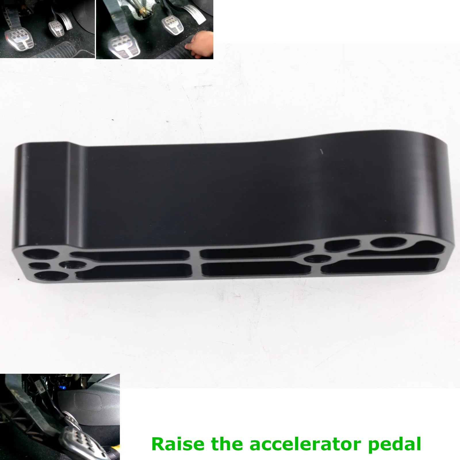 Raise the accelerator pedal Pedal Spacer Gasket Aluminum For Ford Focus RS 2016-2018 ST 2013+ Modification