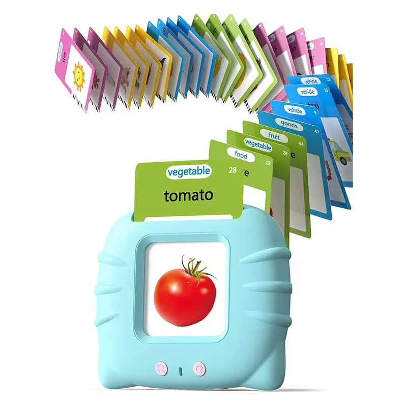 

Montessori Talking Flash Cards for Toddlers 1-4 Years Language Learning 224 Words Pocket Speech Therapy Autism Education