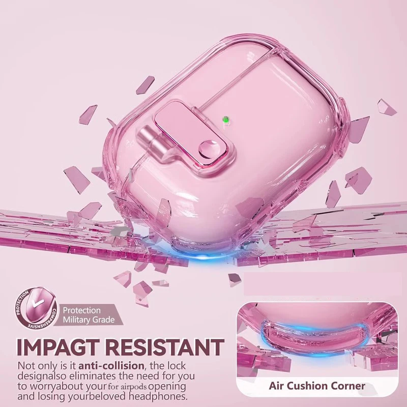 حافظة شفافة لأجهزة AirPods Pro 2 3 1 4 4th غطاء من البولي يوريثان الحراري مضاد للسقوط سماعة رأس Coque لأجهزة AirPods Pro 2 2nd Pro2 مع حبل #3