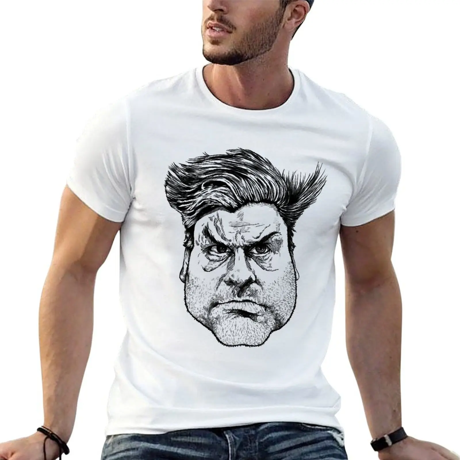 Camiseta com caricatura de Tim Dillon, camiseta de algodão, pacote de camisetas masculinas, camisetas de algodão 100% para homem