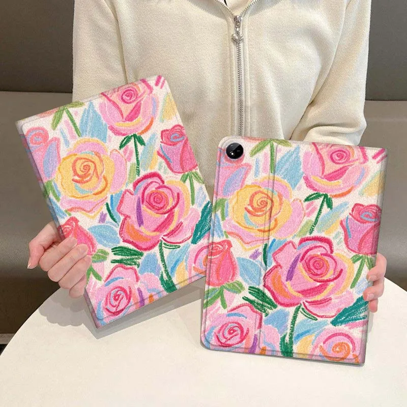 

Rose Graffiti Pattern For Vivo IQOO Pad2 Pad3 Pad5 Air SE Pro 12.1 12.3 13 11.5 11 inch Tablet Case