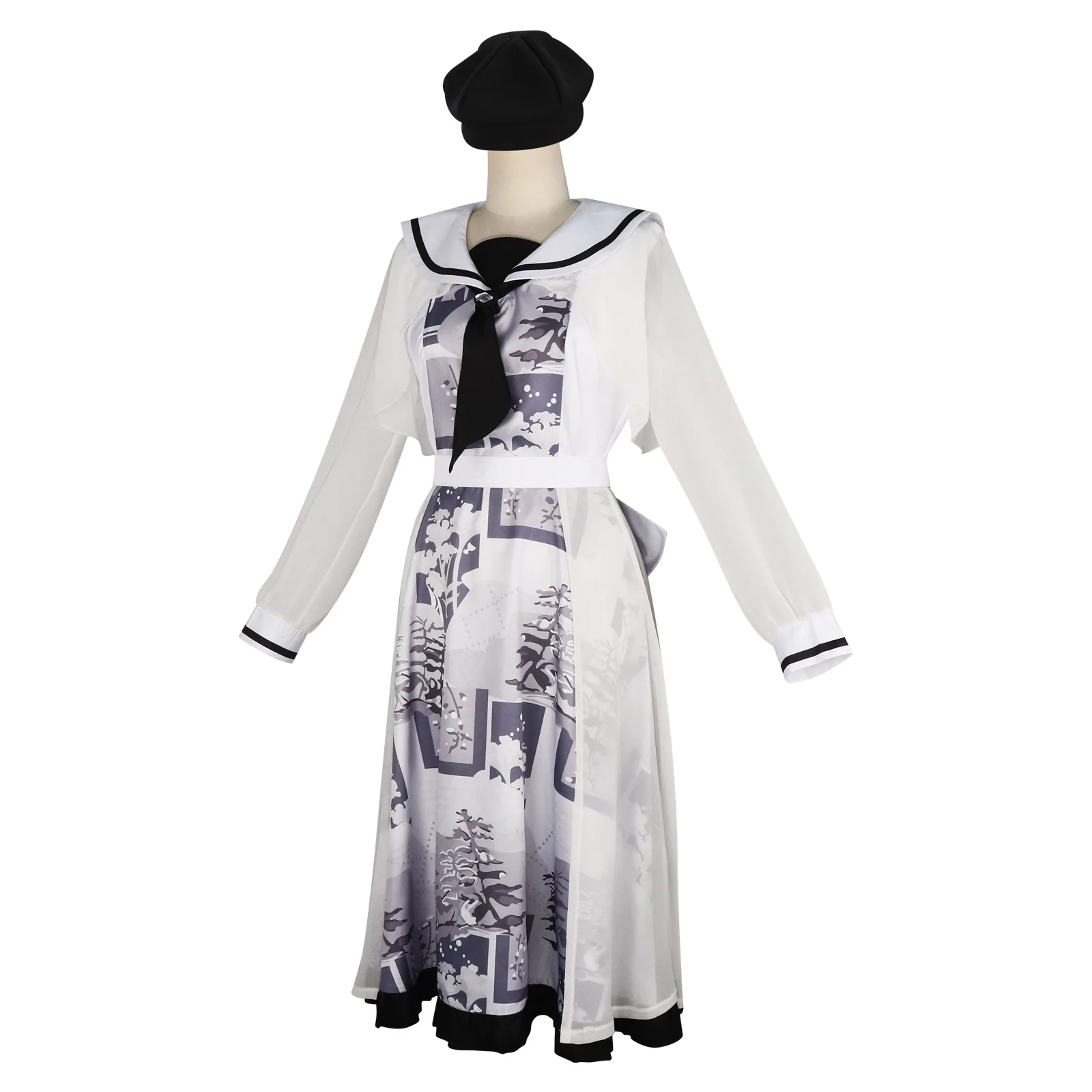 فستان Xiaozaki Soo، فستان موحد للهالوين مطبوع ثنائي الأبعاد، مجموعة ملابس عادية