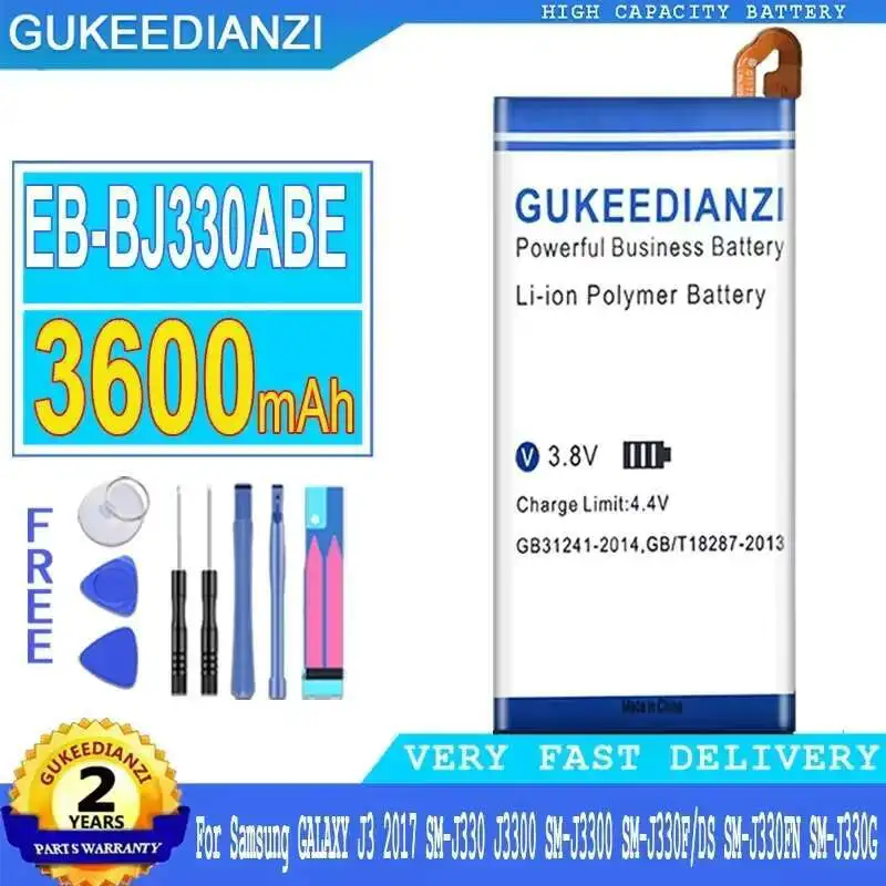 

Battery EB-BJ330ABE 3600mAh For Samsung Galaxy J3 2017 SM-J330 J3300 SM-J3300 SM-J330F DS SM-J330FN SM-J330G SM-J330L
