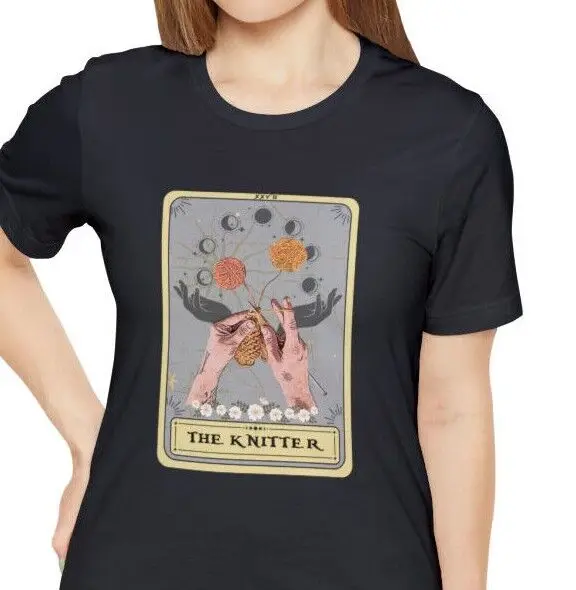 Camiseta Knitter the Knitter Tarot Card, camisa de punto, regalo para tejedora