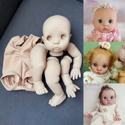 16inch Peeka Unfinished Unpainted Reborn Doll Kit DIY Doll parts with Belly and Cloth Body