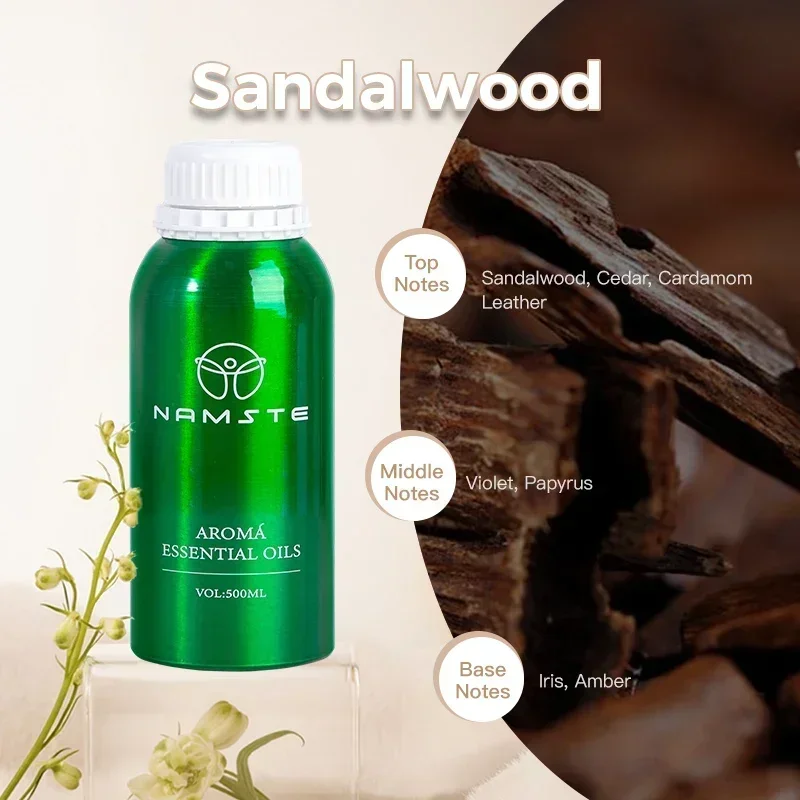NAMASTE 500ml luxe Essentiële Oliën Puur Natuurlijk voor Diffuser luchtbevochtiger Aromatherapie Jasmijn Orchidee Aroma Olie parfum spray