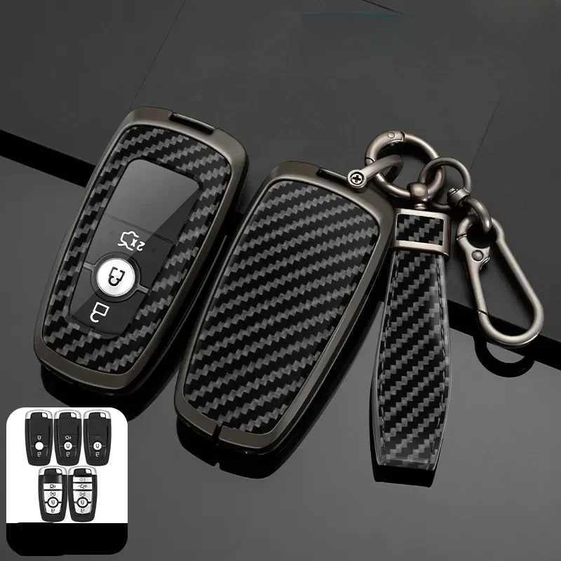 

Zinc Alloy Car Key Cover Keychain For Ford Fusion Mondeo Mustang Explorer Edge EcoSport For Lincoln Mondeo MKC MKZ MKX