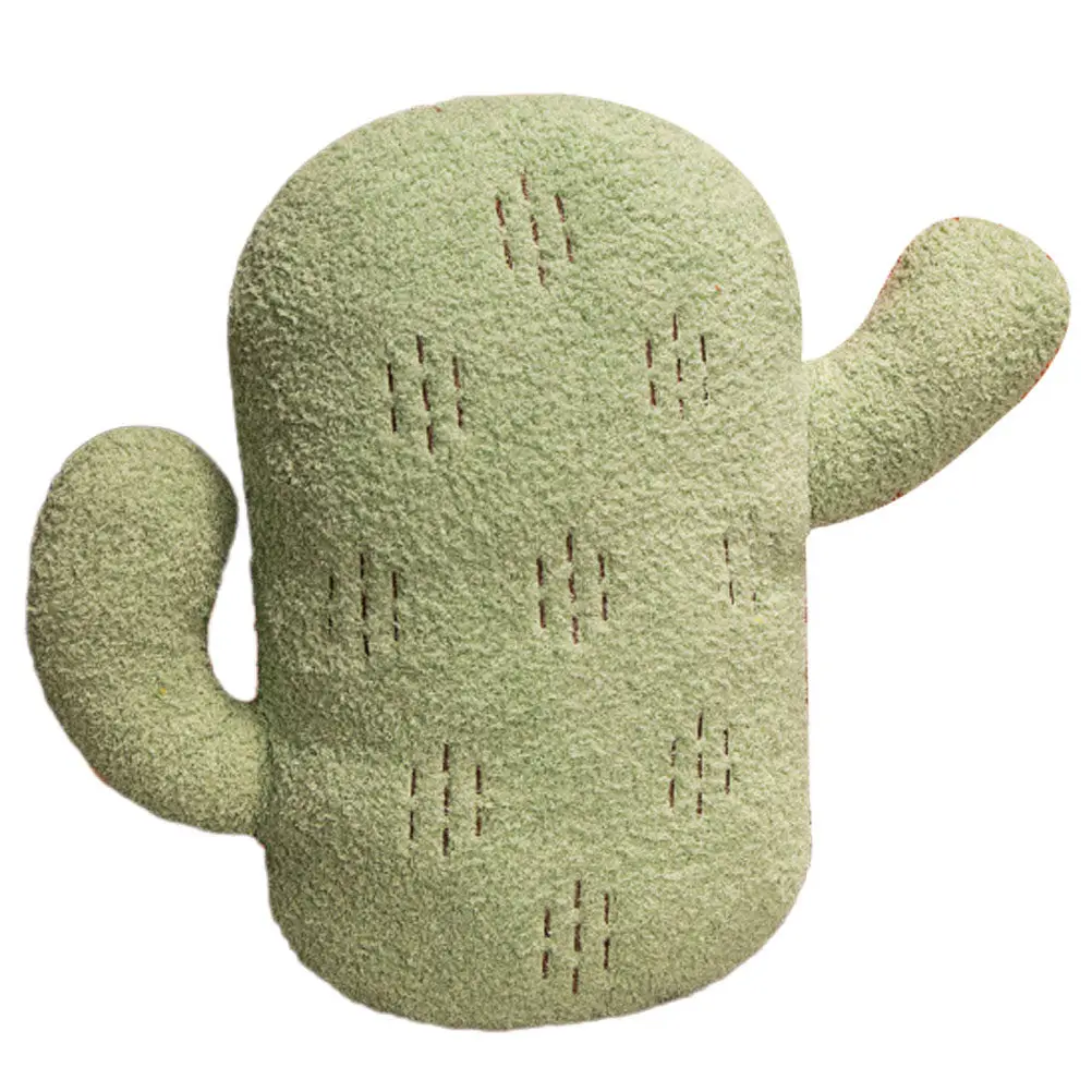 

Stuffed Cactus Sofa Pillow Cute Soft Hugging Cushion Home Decor Cartoon Cactus Shaped Throw Pillow for Bed Car Living Room