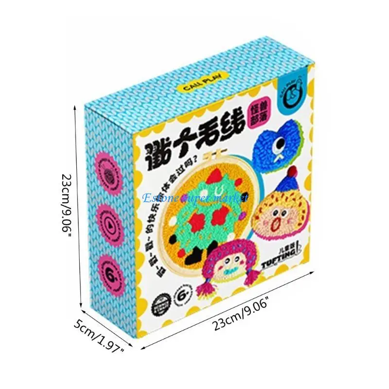 090B Naald Borduren Starter Pompoms voor Kinderen en Volwassenen Beginner Pluis Pom Pom DIY Gereedschap Grappige