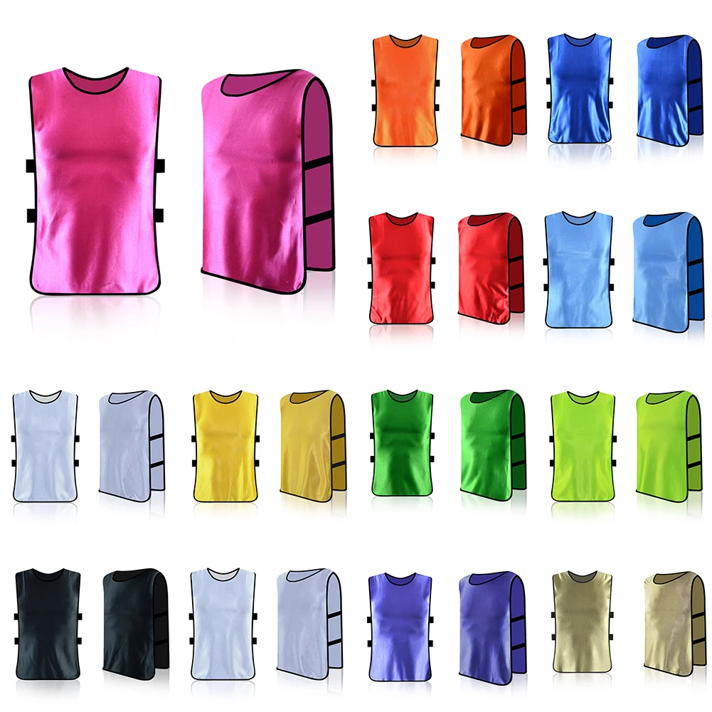 Breathable Sports Training BIBS Vests for Adults Perfect for Basketball Cricket Soccer Football and Rugby Activities