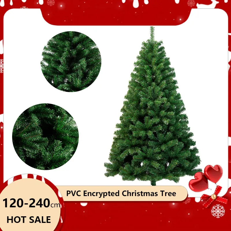 

120-240cm Encrypt PVC Christmas Tree for Outdoor Decoration Christmas Supplies for Large Shopping Mall New Decor