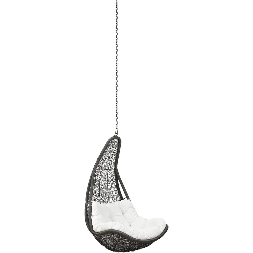 

Abate Outdoor Patio Swing Chair Without Stand, Gray White