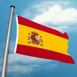 Spain Flag Nation 3ft x 5ft Polyester Banner Flying150* 90cm Custom All Over The World Worldwide Outdoor Double Penetration
