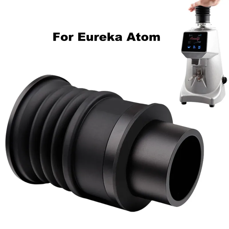 For Eureka Atom Coffee Bean Grinder Blowing Bean Bin Hopper Bellows Fit 52-70mm Inner Diameter Interface Eureka Grinder Hopper