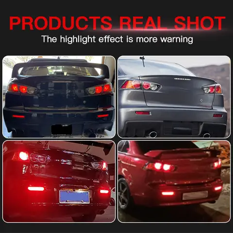 6 best sales mitsubishi lancer tail light cover - №5