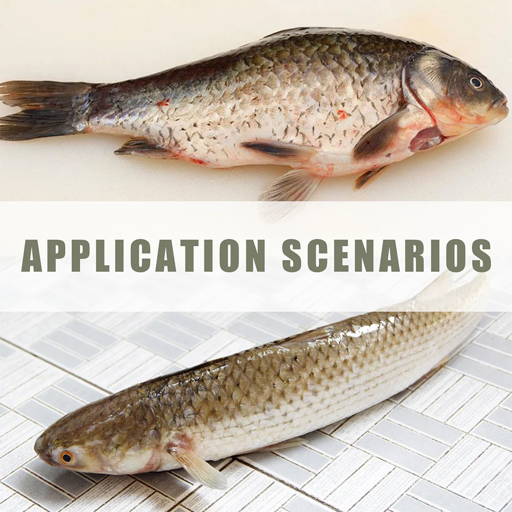 

2Pcs Fish Scale Remover Fish Shape Design Quick Safe Descaler Tool Ergonomic Handle Kitchen Cleaning Brush Kitchen Cleaning Tool