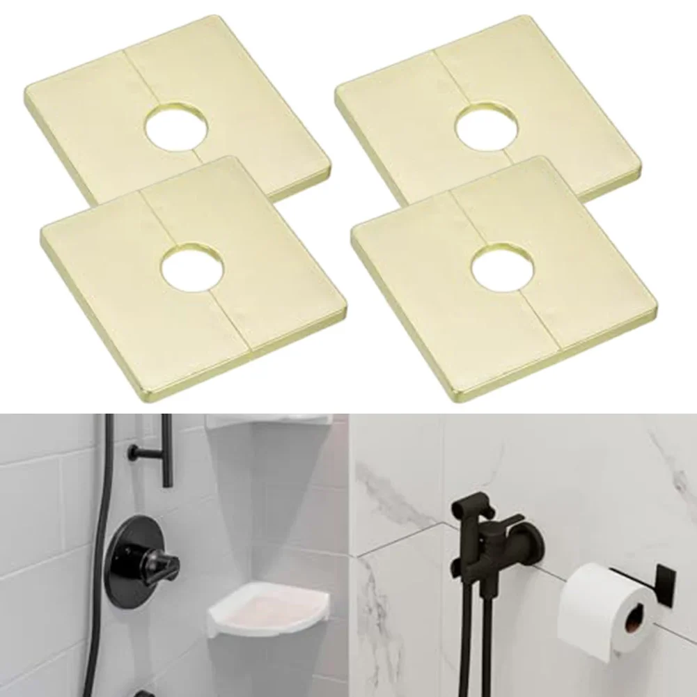 

ABS Flange Cover Escutcheon Plate For Gas Pipes Self-stick Backing ABS Material Easy To Clean Finished Look Long-lasting