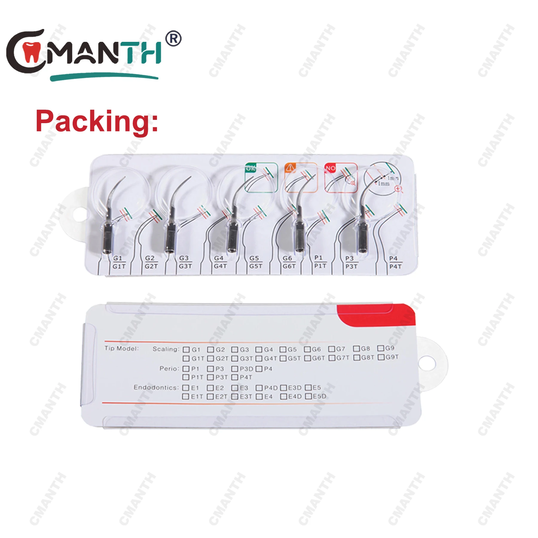 Ultrasonic Dental Scaler Tip Perio Scaling Tips Fit For WOODPECKER EMS DTE NSK Satelec Tooth Whitening Dental Tool P1 P3 PD1 PD3