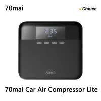 Original 70mai Portable Air Compressor Tire Inflator Air Pump for Car Tires DC 12V Tire Pump Preset tire pressure For Bike Ball