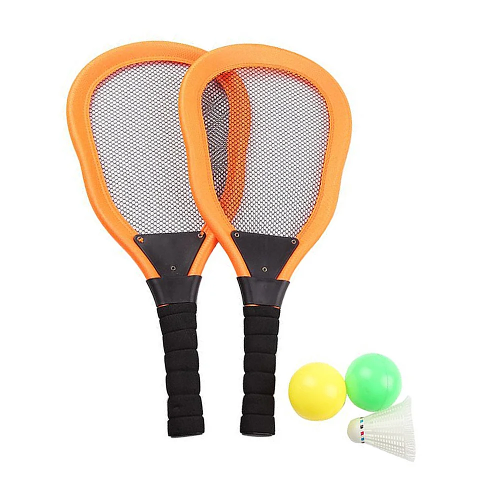 5pcs Kids Cloth Beach Racket Set 2pcs Racket Badminton 2pcs Ocean Premium Material Outdoor Indoor Sports
