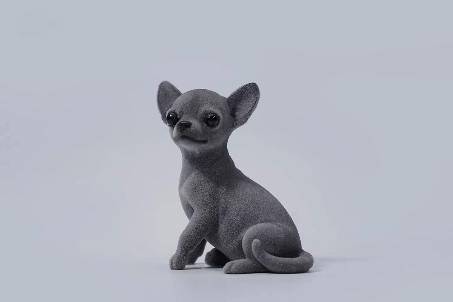 JXK Scala 1/6 Floccaggio Chihuahua Mini Desktop Ornamento Regalo Piccolo Animale Modello di Cane per 12 "Action Figures