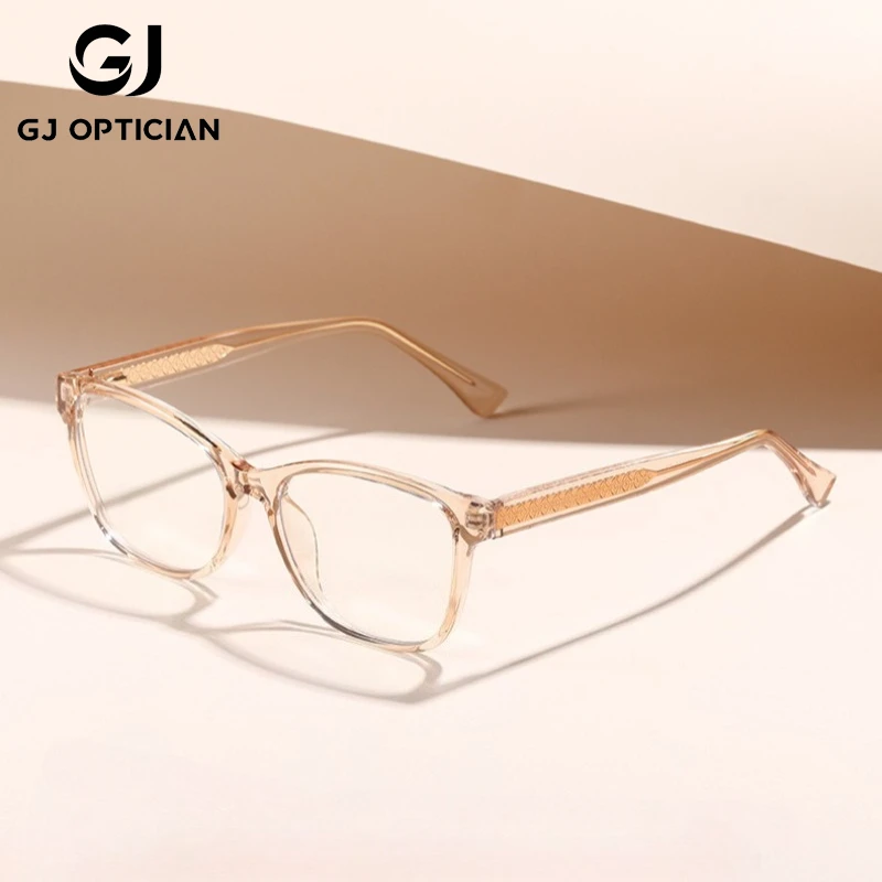 

GJ OPTICIAN модные круглые очки для чтения с защитой от синего света, новые женские антибликовые очки для близорукости и дальнозоркости по индивидуальному заказу